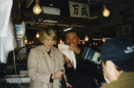 Nobu, who is quite a character, told me to kiss it.