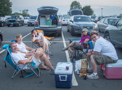 After the cleanup, the team spent a few minutes relaxing before heading over to the Levitt Pavilion to enjoy the evening’s music lineup.