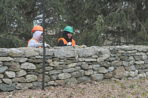 Farmers in rocky regions all around the world are well-known for their stone walls. Stones needed to be removed from fields so the fields could be cultivated and were piled around the perimeters forming walls.