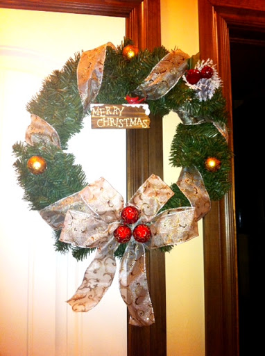 A wreath made by Cassy Phares from Oklahoma City.