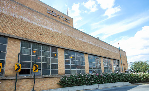 This building is the current City of New York Department of Sanitation. It will eventually be turned into parkland.