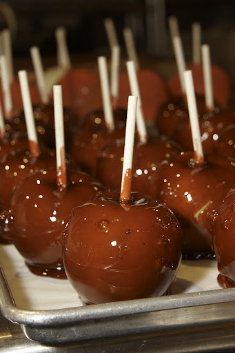Red candy apples
