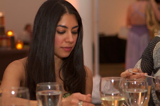 Aditi Malhotra is owner of Tache Artisan Chocolate. She donated the very delicious chai chocolate truffles that everyone enjoyed.