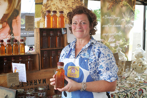 Karen Sandusky Mosholder is owner and bee keeper of Bumbleberry Farms. http://www.bumbleberryfarms.com/about/