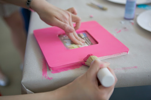 Diana Chen - Product Manager, was happy to allow us to follow her picture frame project from start to completion. She decided on the 'Raspberry Ice' paint in a satin finish.