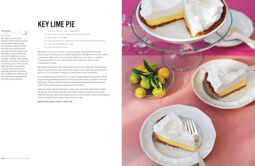 Key lime pie, the official state pie of Florida, is both sweet and tart, and exceptionally creamy. Connoisseurs claim not only that the juice must be from real key limes for the pie to be authentic, but also that they can tell the difference in just one bite.