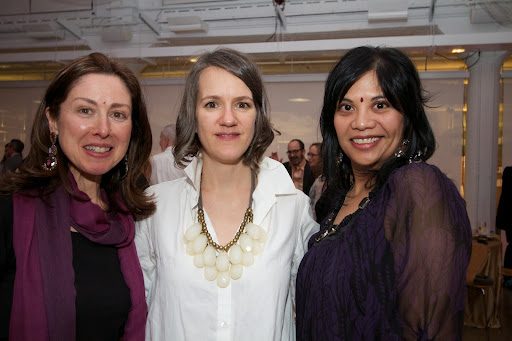 Iyengar VP of the Board, Sylvia Kier. Former VP of the Board, Lisa Cirando and Nicole DeJesus, Development Chair on the Board.