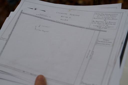 Several cemetery maps were found which have also proven very helpful.