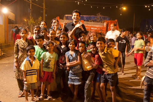 During my visit to Mumbai, we celebrated a holiday called Navratri with these street children.