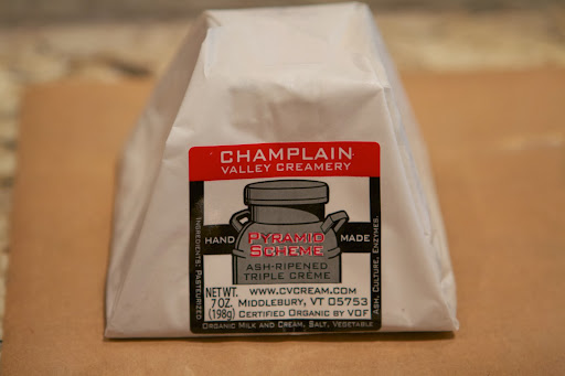 Champlain Valley Creamery, located in Middlebury, Vermont, handcrafts their cheeses from local cows milk, using traditional techniques.
