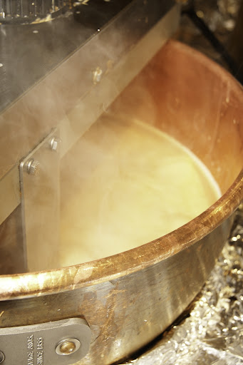 Every batch of caramel takes approximately one hour to cook before it is the right consistency for dipping.