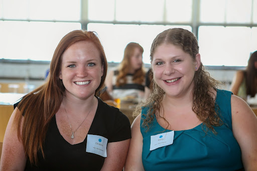 Interns Cristina Anderson and Molly Bernitz of Video Production - Molly's favorite moment of this internship so far was filming the new season of Cooking School.