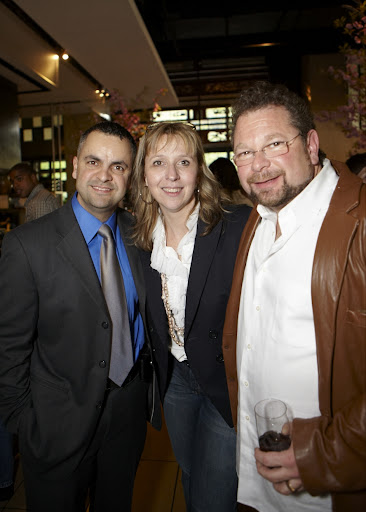 My driver Rock Pereira, Calia Van Dyk, and Joey Kola
Photo: Anna Ross