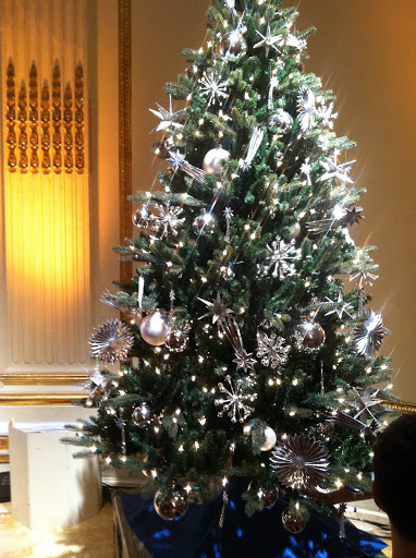 The Martha Stewart tree was inspired by the holiday decorating article in the December issue of Living called 'Star 'Power'.