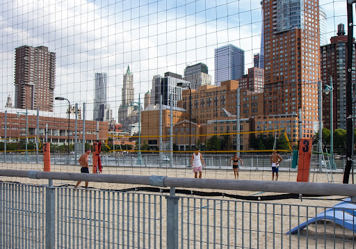 Pier 25 is the longest pier in Hudson River Park and if you're in the mood for beach volley ball, this is the place!