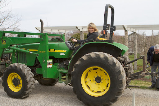 The piece also included working in the garden and I went to fetch my John Deere tractor from the equipment barn. Living the Good Long Life represents the fulfillment of a pledge I made when the Martha Stewart Center for Living opened at Mount Sinai Hospital in 2008.