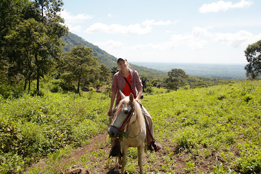 The countryside was beautiful for horseback riding. We rode for 2-½ hours and then hiked for 2 more hours to reach the top of the volcano. Then we had to make the long trip back to Leon, which made for a tiring but worthwhile trip.