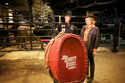 Next, I learned about bull riding techniques and rules with bull rider JB Mauney, who is arguably the most popular bull rider on the circuit today.