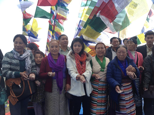 Another Losar tradition is the throwing of flour into the air after the countdown. Doing this symbolizes prosperity and peace for all.
