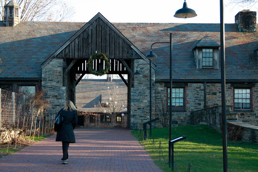 Stone Barns Center in Pocantico Hills, utilizes these magnificent interconnected Norman-style farm buildings, which were originally built by John D. Rockefeller in the early 1930s for use as a dairy farm.