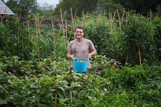 Ryan McCallister, my gardener, is especially happy because his hard work hasn't been thwarted by those horrible mole crickets, which were so prevalent in the vegetable garden's former location in another area of the farm.