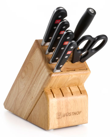 Wusthof Classic seven-piece knife block set features Precision Edge Technology for a sharper blade that retains its edge longer.
wusthof.com
