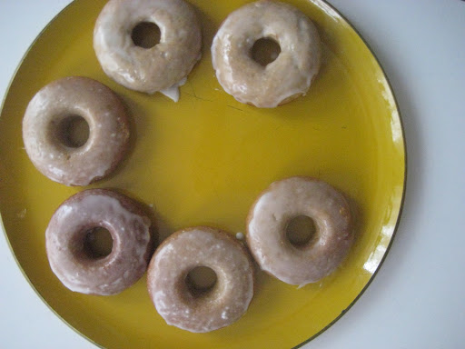 Jodi Levine - I made Jennifer Aaronson's pumpkin muffin recipe from our Family Blog. It yielded so much batter that I baked some in doughnut pans and added a confectioners sugar glaze. Muffins with dinner and the doughnuts after!