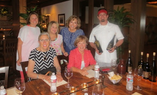 Our group was treated to a special tasting organized by Diane Connors, Special Events Manager (back left corner) and Jeff LeBard, wine maker (back right corner).