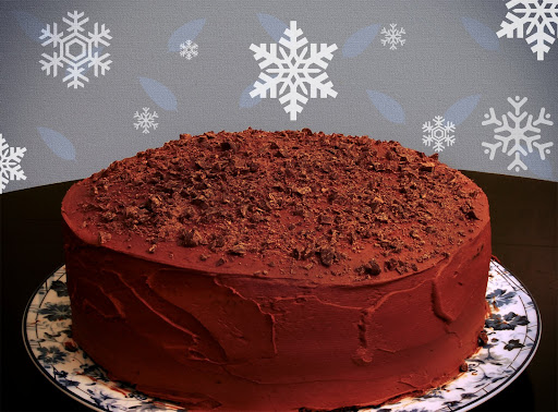 Jayme Stinehart from Spokane, WA a unique rendition of the chocolate ganache cake from my April 2010 Living magazine.