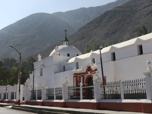 The town center and local church