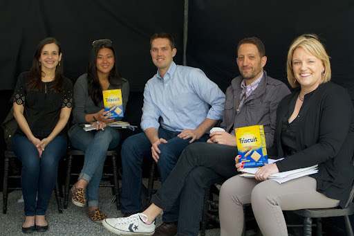 A nice shot of the Triscuit team - Patty Gonzalez, Orchid Liu, Doug Kondrath, and Greg Wacks. On the far right is Amy Wilkins, SVP of Sales and Marketing at my company.