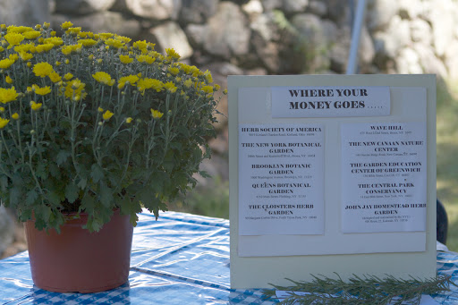 The Fair's proceeds benefits the Herb Society of America, The New York Botanical Garden, Brooklyn Botanic Garden, Queens Botanical Garden, The Cloisters Herb Garden, Wave Hill, The New Canaan Nature Center, The Garden Education Center of Greenwich, The Central Park Conservancy, and John Jay Homestead Herb Garden.