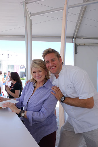 While I was signing, Curtis Stone, the Australian celebrity chef, came to visit. It was great to see him again.