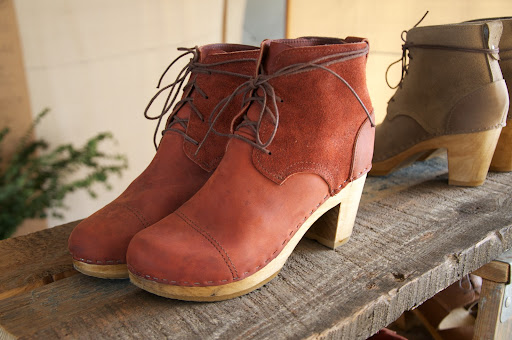 Her shoes, crafted in American leather and European soles, are made in Minnesota, where she travels on a monthly basis to oversee the shoemaker's handiwork.