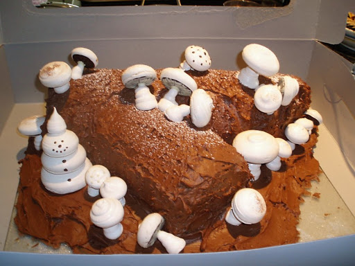 Stephanie Fitzhugh - Buche de Noel with meringue mushrooms