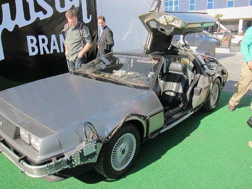 It was really fun to see this replica Back to The Future DeLorean on display, complete with