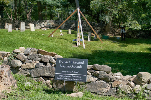 The mission of the Friends of Bedford Burying Grounds is to work with the Town of Bedford, to preserve and conserve Bedford's historic burying grounds. They are a group of local volunteers who work toward the conservation and preservation of Bedford’s over 30 private and public cemeteries.