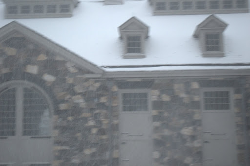 Another view - The snow was really coming down!