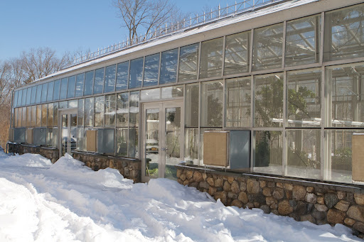 This is the exterior of the vegetable greenhouse, which is a wonderful place to visit when the temperatures are so cold.
