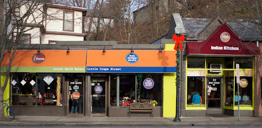 Bonnie's three side-by-side businesses - Little Spice Bazaar, Little Crepe Street, and Little Kabab Station
