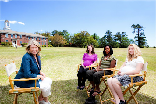 I also chatted with expectant military mothers about the joys and challenges of having husbands in uniform.