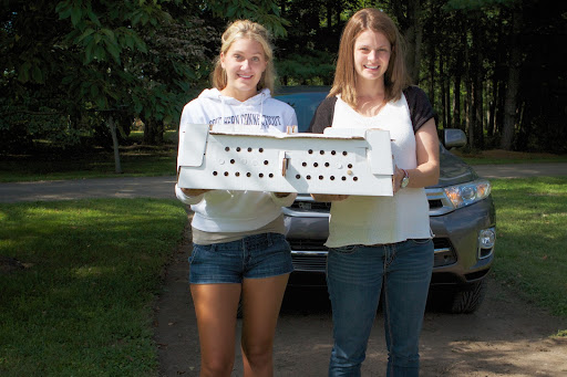 These are the gals from My Pet Chicken - Victoria Bertrand, the Project Manager and Traci Torres, the CEO.