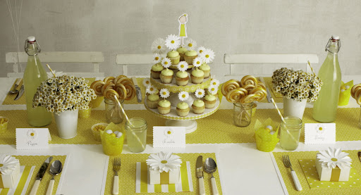 The placemats and table runner are featured in the current issue of Martha Stewart Weddings. The designs are printed on paper and can also be used to wrap favors.
http://www.marthastewartweddings.com/309691/place-mat-and-favor-box-clip-art-and-how