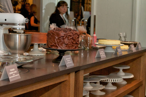 Following the Women's Leadership Roundtable, I took part in a cake demonstration. We decided to show many different techniques that are covered in our new Cakes book.