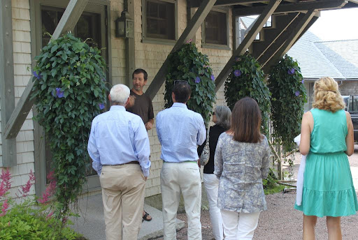Mike then took the group to the stables.