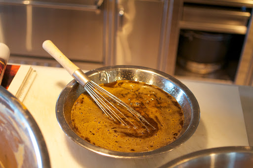 I mixed the other ingredients. This is a very sweet pie.