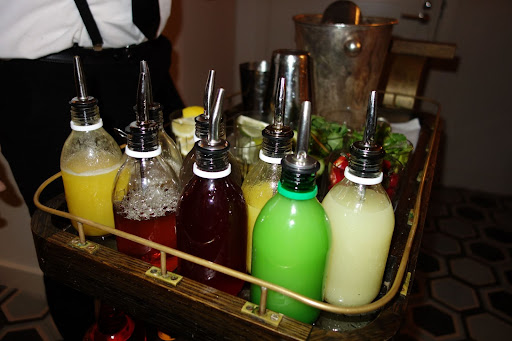 He offered caipirinhas, gin and tonics, and other interesting cocktails.