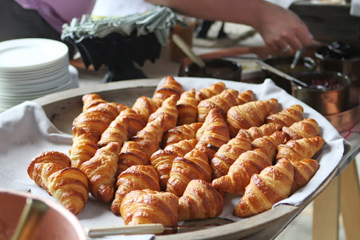 There were wonderful, flaky croissants from Balthazar Bakery. http://www.balthazarbakery.com/