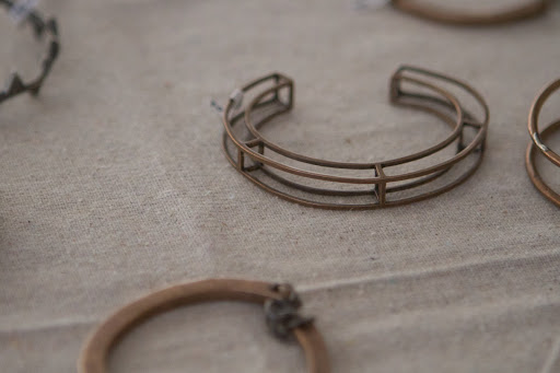 Her pieces are unique in shape.