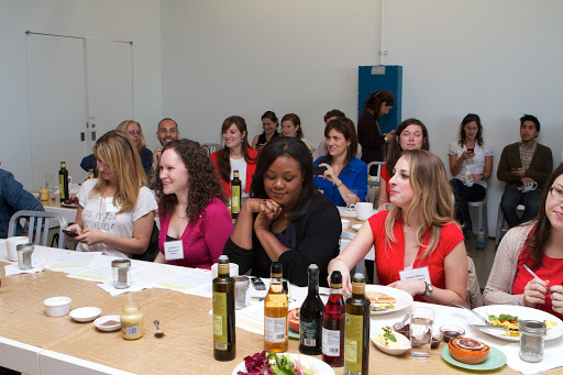 The guests enjoyed their breakfast and were eagerly awaiting my presentation.